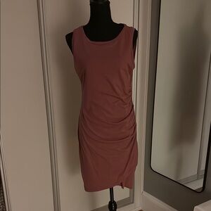 Elegant Mauve Sleeveless Dress